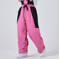 Girls Outdoor Drawstring Ski Pants Waterproof Cargo Trousers RIUIYELE