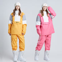 Couple Outdoor Snowwear Set Hooded Ski Suits