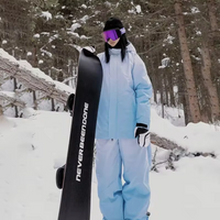 Unique Gradient Loose Snowboard Suits with Matched Pants Riuiyele