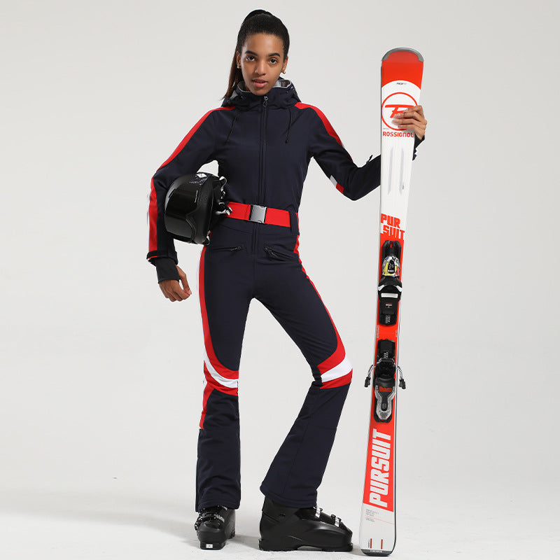 Winter Warm Belted Ski & Snowboard Jumpsuit 