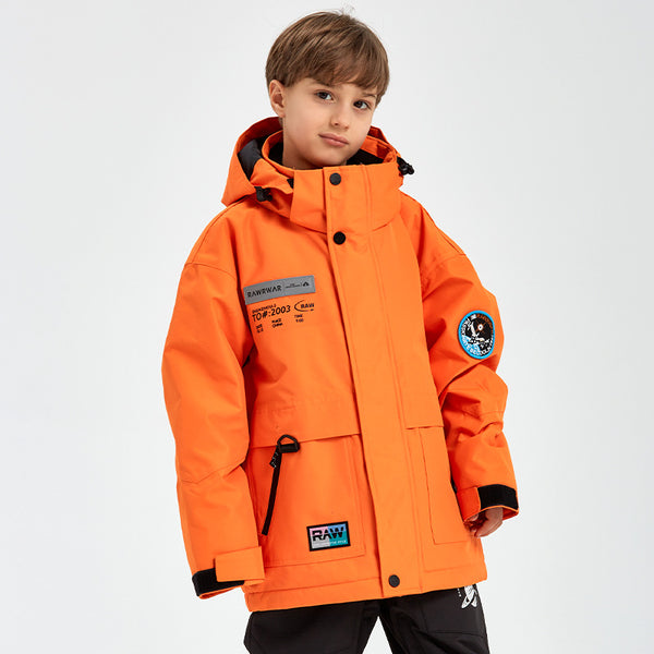 Solid Color Girls Snow Jacket Kids Snowboard Coat Riuiyele