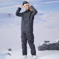 Simple Windproof Snow Suits Fit Slim Snowwear Riuiyele