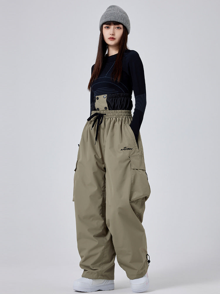 Unisex Cool Baggy Ski Pants Oversized Style Trousers Riuiyele