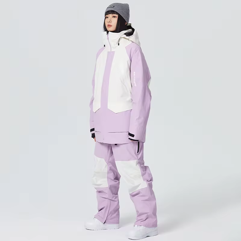 Couple Warm Skiing Suit with Cotton Adult Ski Tracksuit