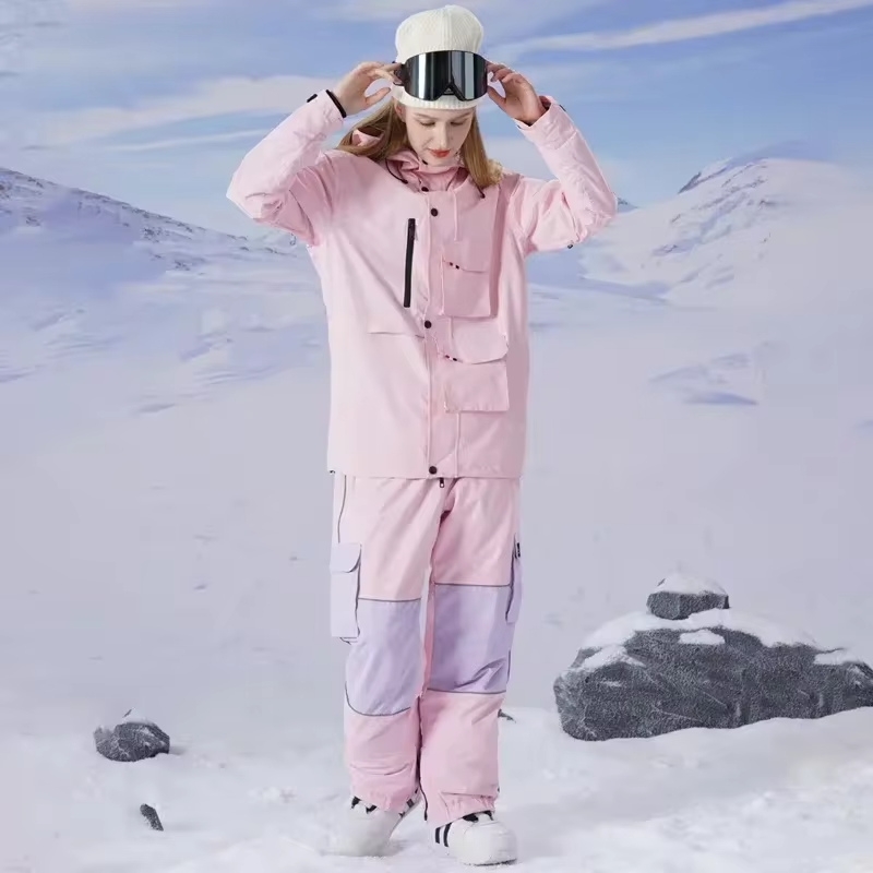 Simple Windproof Snow Suits Fit Slim Snowwear Riuiyele