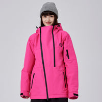 Solid Color Cargo Snowboard Jacket for Girls Riuiyele