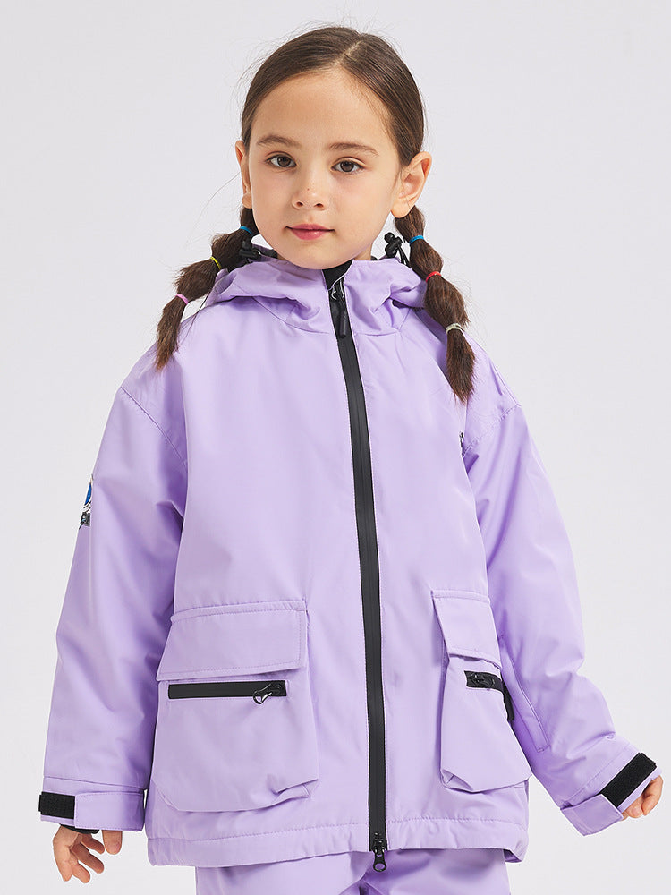 Children Ski Jackets Hooded Jackets Winter Thickening Overcoats Riuiyele