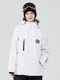 Outdoor Hooded Ski & Snow Jacket Thicken Ski Overalls Tops 