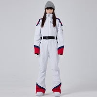 Girls' Elegant Slim Fit One-piece Ski Jumpsuit