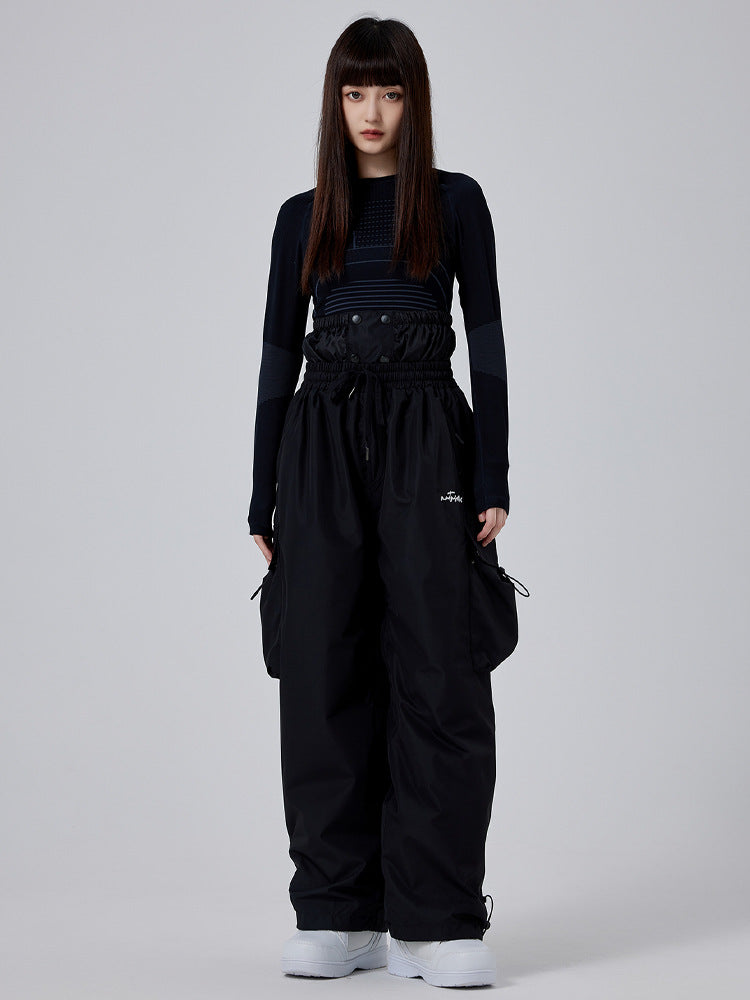 Unisex Cool Baggy Ski Pants Oversized Style Trousers Riuiyele