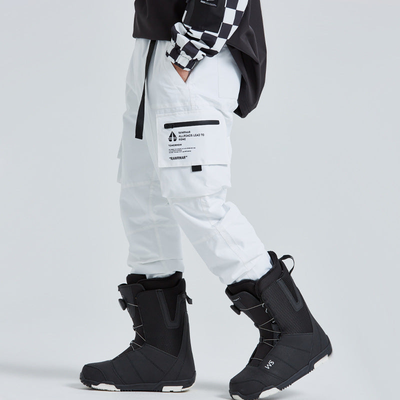 Couple Outdoor Cargo Snowboard Pants Riuiyele