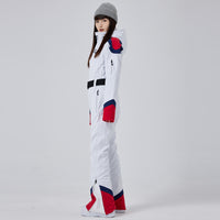 Girls' Elegant Slim Fit One-piece Ski Jumpsuit Riuiyele