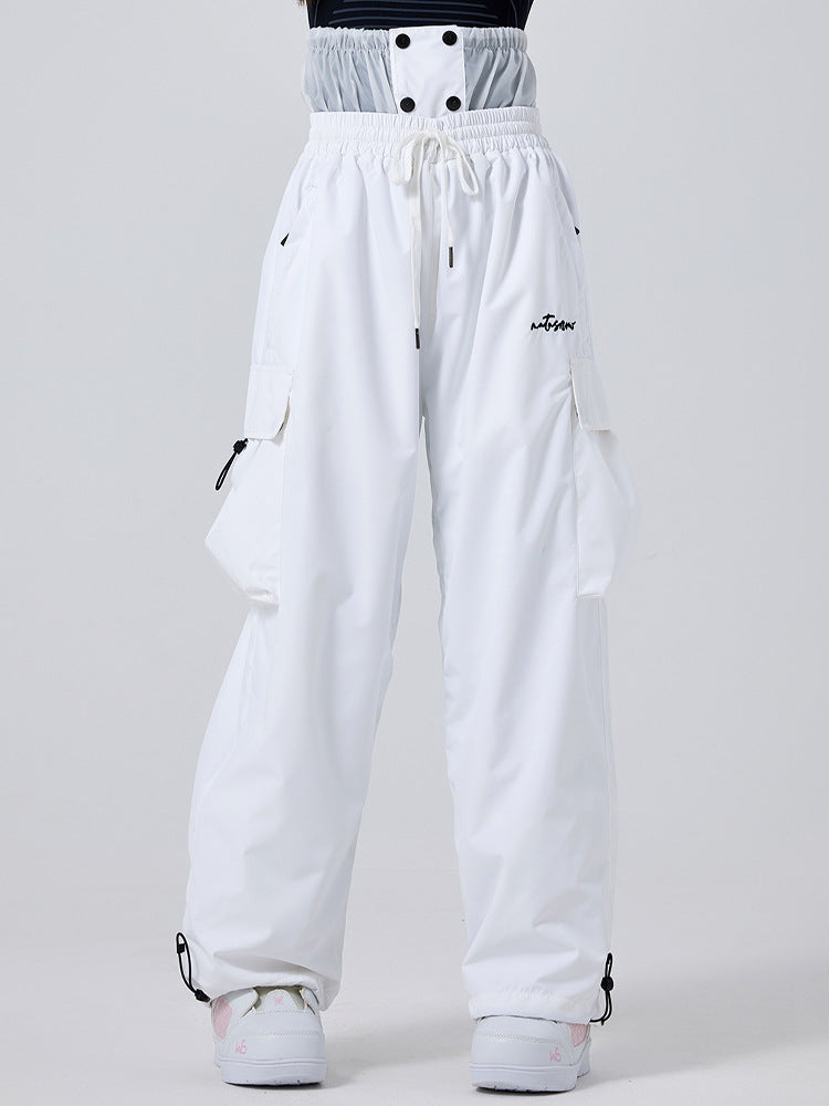 Unisex Cool Baggy Ski Pants Oversized Style Trousers Riuiyele