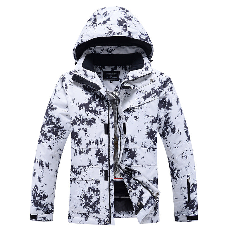 Women Printed Ski Snow Jscket Winter Snow Overalls 