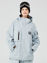 Outdoor Hooded Ski & Snow Jacket Thicken Ski Overalls Tops 