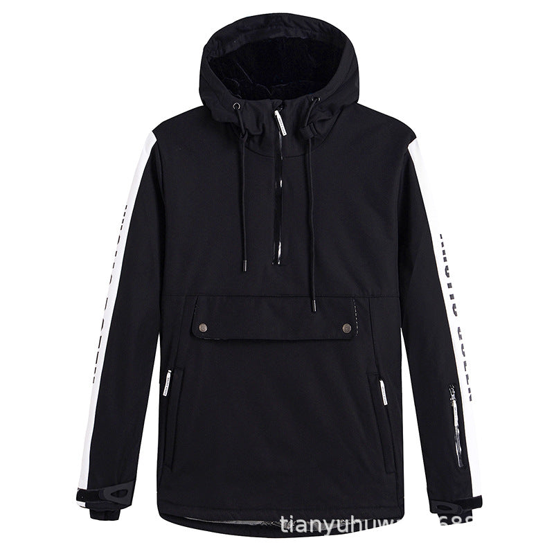 Elegant Warm Snow Anorak Jacket Outdoor Sports Pullover 