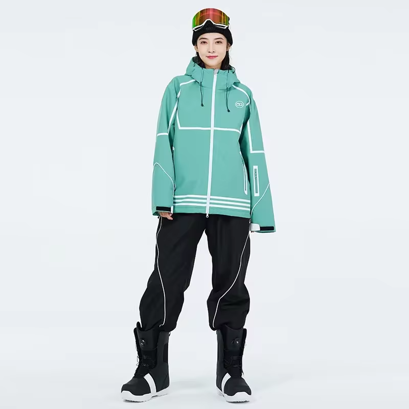 Couple Ski Suits Set Outdoor Adventure Snow Jacket & Pants Set Riuiyele