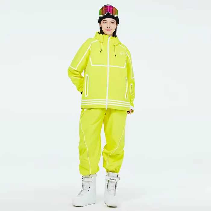 Couple Ski Suits Set Outdoor Adventure Snow Jacket & Pants Set