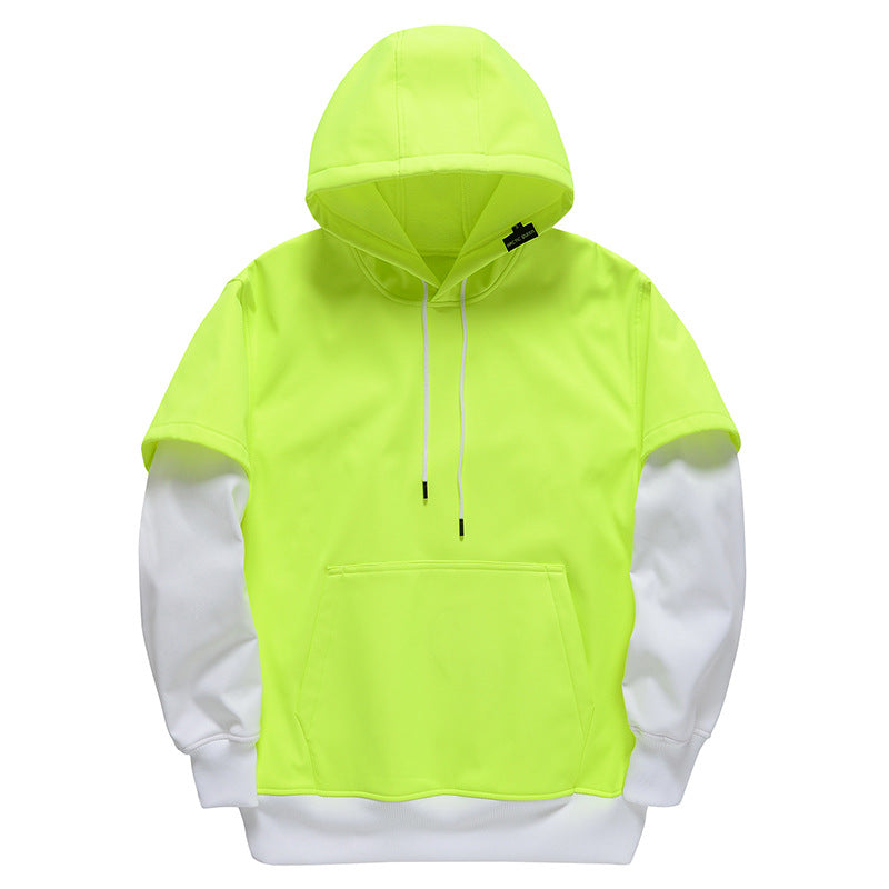 Fashion Unisex 2 In 1 Snow Hoodies Kangaroo Pocket Pullover 