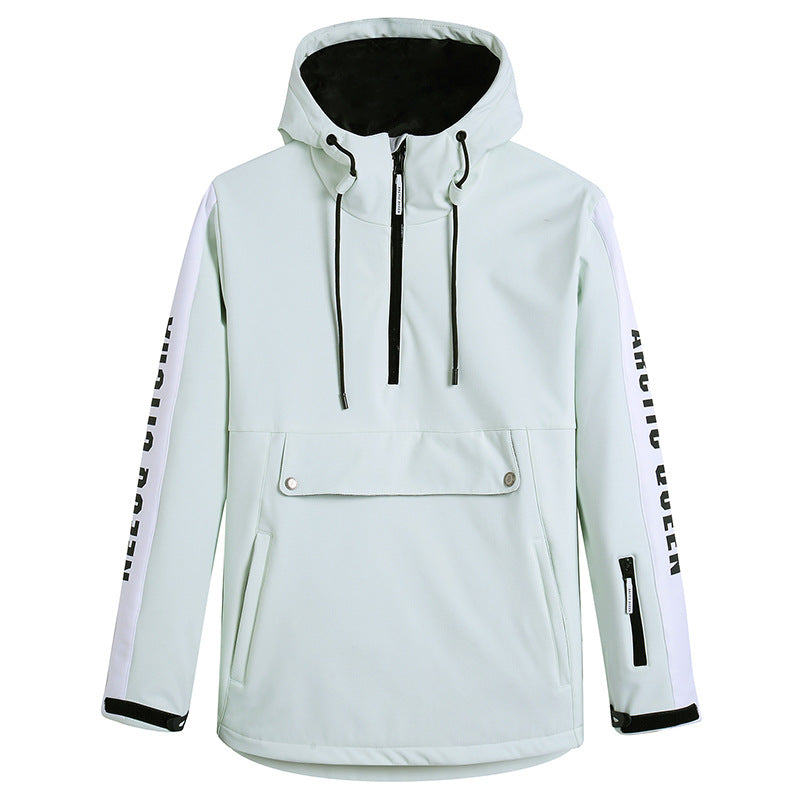 Elegant Warm Snow Anorak Jacket Outdoor Sports Pullover 