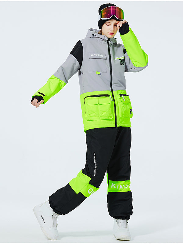 Women's Arctic Queen Winter Sport Freestyle Snow Jacket & Pants Sets 