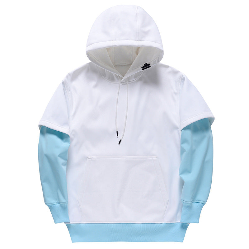 Fashion Unisex 2 In 1 Snow Hoodies Kangaroo Pocket Pullover 