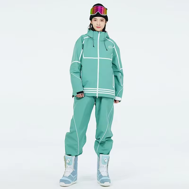 Couple Ski Suits Set Outdoor Adventure Snow Jacket & Pants Set