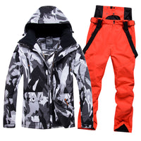 Riuiyele Men Insulated Skiing Snowboarding Set Waterproof