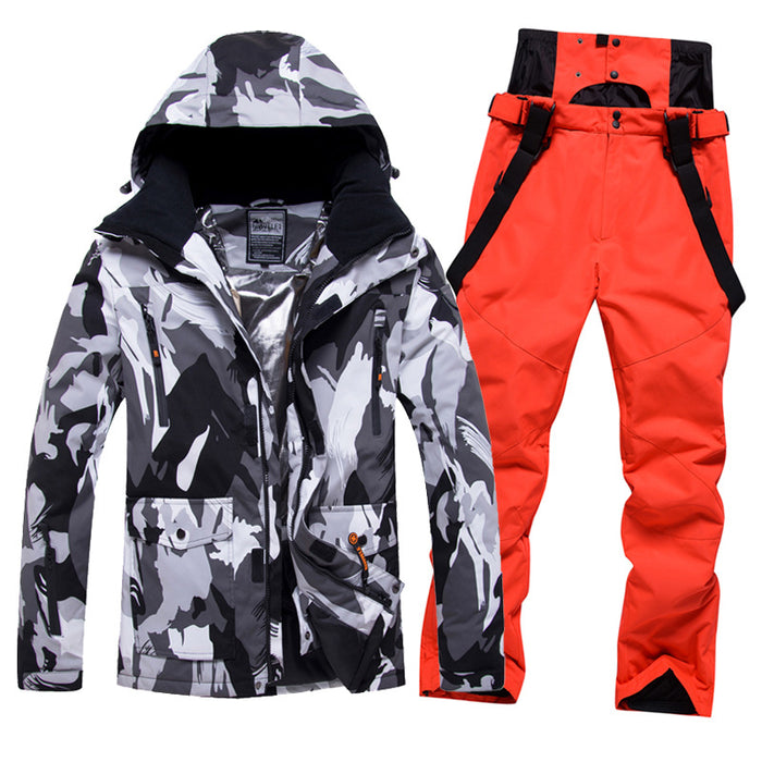 Riuiyele Men Insulated Skiing Snowboarding Set Waterproof