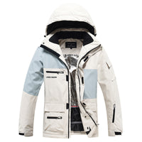 Outdoor Hooded Ski & Snow Jacket Thicken Ski Overalls Tops 