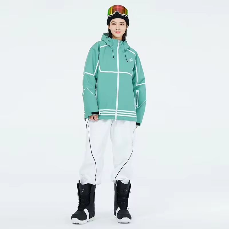 Couple Ski Suits Set Outdoor Adventure Snow Jacket & Pants Set Riuiyele