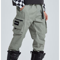 Couple Outdoor Cargo Snowboard Pants Riuiyele