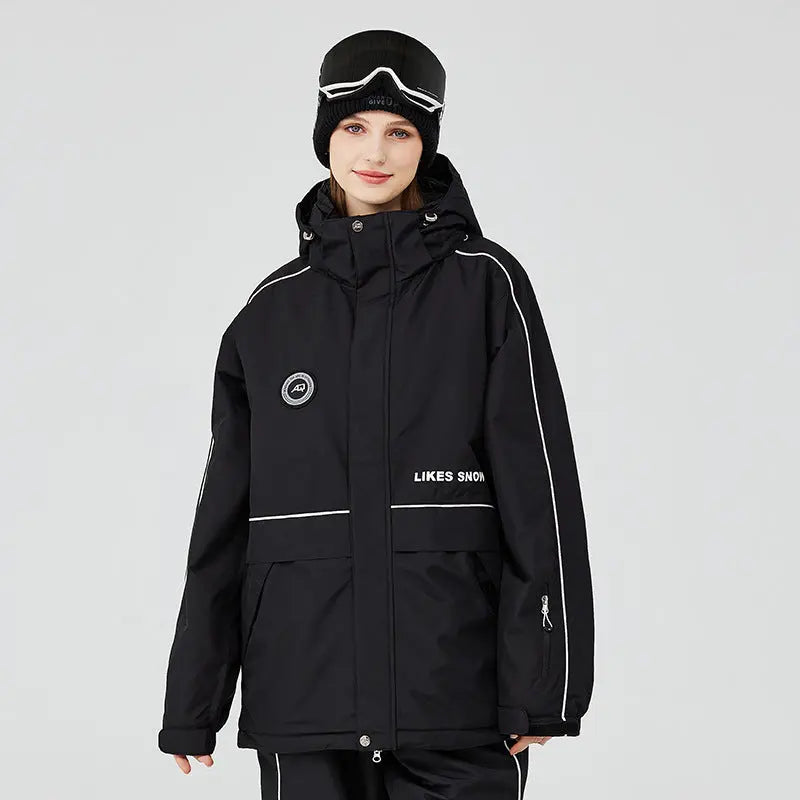 2025 Winter Windproof Women Insulated Ski Jacket Riuiyele