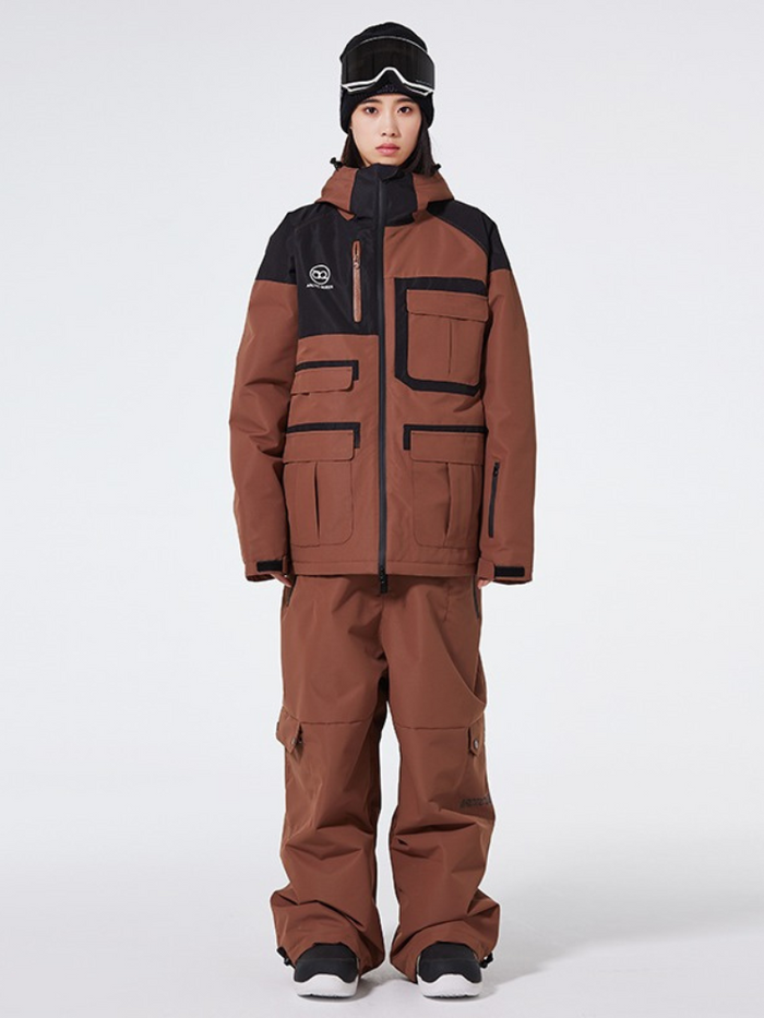 ARCTIC QUEEN Colorblock Cargo Ski Suit - Women's 