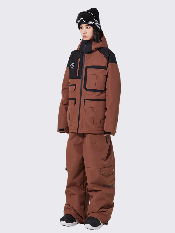 ARCTIC QUEEN Colorblock Cargo Ski Suit - Women's 