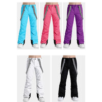 Affordable Ski Snow Bib Pants Thicken Waterproof Loose Snow Trousers Riuiyele