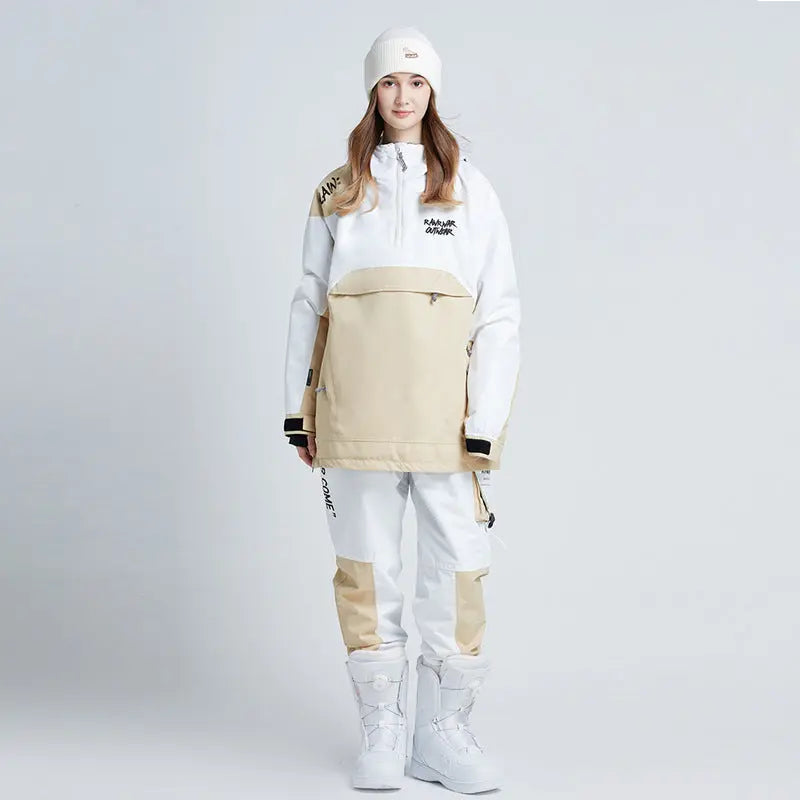 Couple Anorak Jacket & Pants Outdoor Snow Suit Sets RIUIYELE