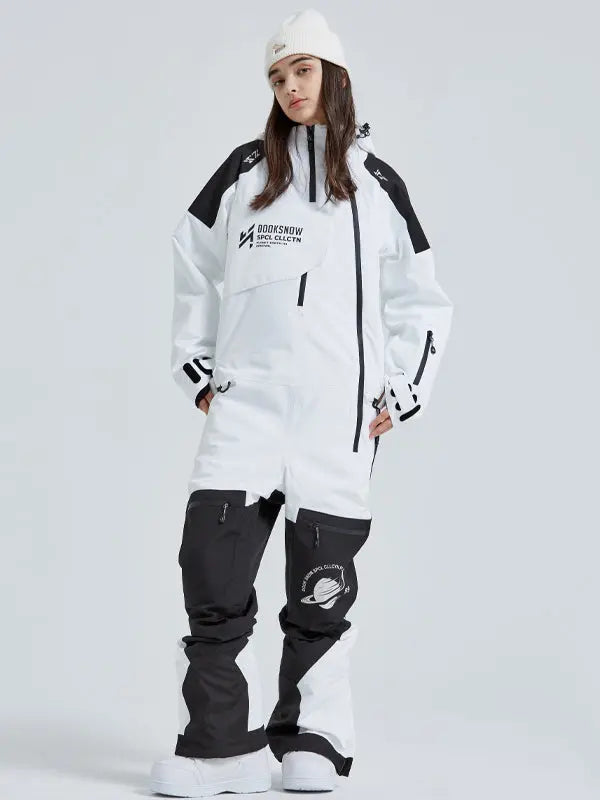 Couple Coveralls Winter Outdoor Waterproof One Piece Ski Suits