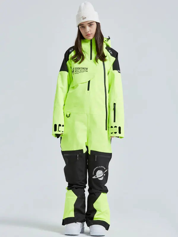 Couple Coveralls Winter Outdoor Waterproof One Piece Ski Suits