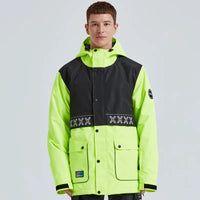 Couple Windproof Women Ski Snowboarding Cargo Jacket Riuiyele