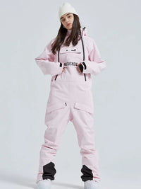 Cute One Piece Snowsuits Overalls Couple Outdoor Skiing Jumpsuits