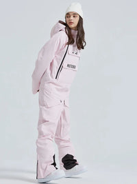 Cute One Piece Snowsuits Overalls Couple Outdoor Skiing Jumpsuits