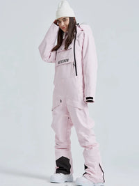 Cute One Piece Snowsuits Overalls Couple Outdoor Skiing Jumpsuits