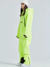 Cute One Piece Snowsuits Overalls Couple Outdoor Skiing Jumpsuits