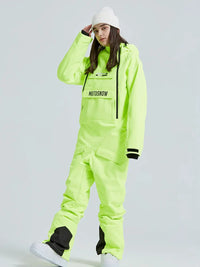 Cute One Piece Snowsuits Overalls Couple Outdoor Skiing Jumpsuits