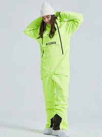 Cute One Piece Snowsuits Overalls Couple Outdoor Skiing Jumpsuits