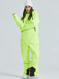 Cute One Piece Snowsuits Overalls Couple Outdoor Skiing Jumpsuits