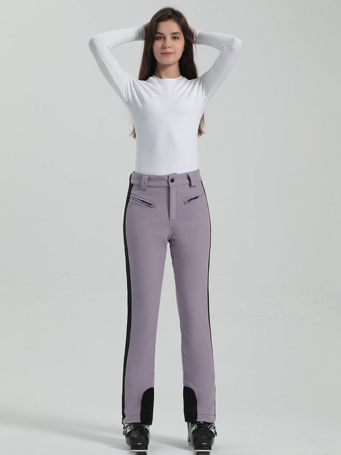 High Waist Slim Snow Pants