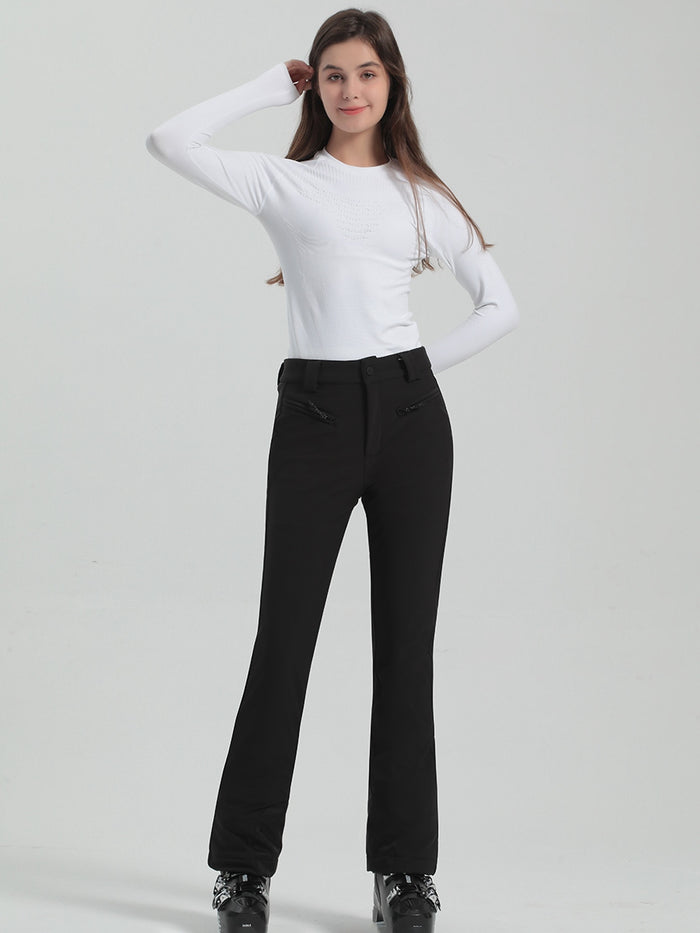 High Waist Slim Snow Pants