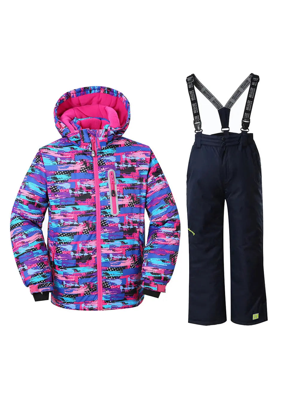 Girls Windproof Waterproof Ski Jacket & Pants Snowsuits